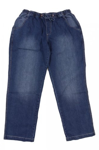 Abraxas Schlupfhose, Jogging- Jeans mit elastischem Bund in Übergrößen bis 12XL, schwarz