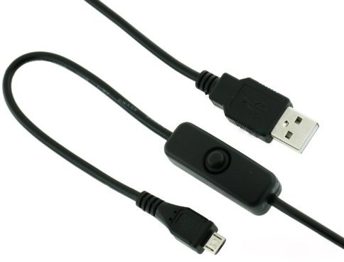 JBtek Cavo micro USB Raspberry Pi con interruttore on/off, facile avvio/riavvio
