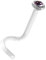 bioplast® Nasenstecker mit Stein lila