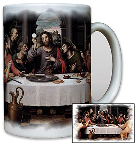 Das letzte Abendmahl Gott Jesus Christi Tafel Glaube Religion - Tasse #8117t