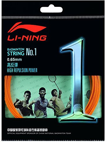 LI-NING 10 m Badminton Schläger-Saite No. 1 orange