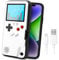LucBuy Game Console Case for iPhone, Retro Protective Cover Self-powered Case with 36 Small Game,Full Color Display,Shockproof Video Game Case for iPhone XR - White