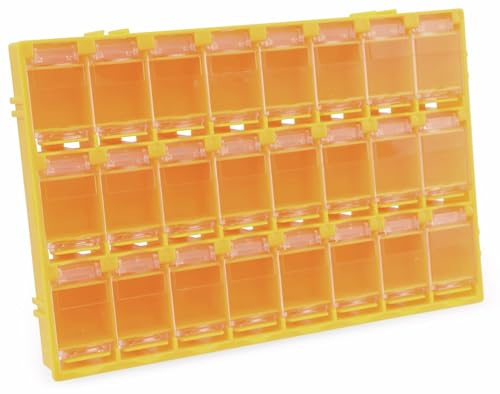 Pollin-Choice Kleinteile-Box, 24-fach, orange