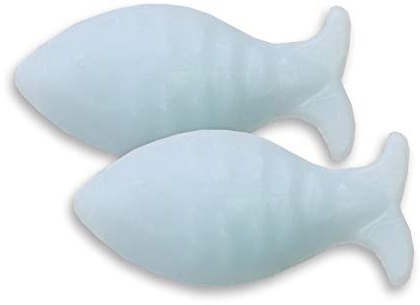 Florex Schafmilchseife - 10 St. Seifenfische HELLBLAU-VERGISSMEINNICHT - Partyfavor, Seifenfigur, Gastgeschenk, Kommunion, Taufe, Konfirmation