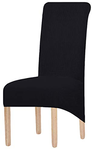 6er Set Stretch Esszimmer Stuhlhussen XL, Abnehmbare Waschbar Stuhlbezug Stuhl Schutzhülle für Wohnkultur Party Hotel Hochzeitszeremonie,für große Esszimmerstühle