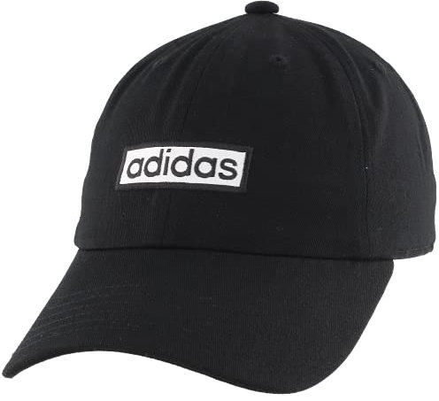 adidas Women's Contender Relaxed Adjustable Cap, Black/White, One Size