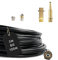 Rohrreinigungsschlauch Set 4-Teilig für Kärcher Workzone Aldi Craft HD HDS Anschluss 1/8 AG : M22 x 1,5 IG & Bajonett-Adapter & Adapter Quick-Click & rotierende/starre Rohrreinigungsdüse (25 Meter)