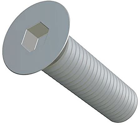 M8X25-8.8 Sechskantbuchse Inbusschraube, Senkkopf-Maschinenschraube, Flachkopfbefestigung 8mmVerzinkter Stahl Schrauben geeignet für Metall, Konstruktion, Installation, Heimwerken (10 Stück)