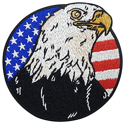 Finally Home Amerikanischer Adler Patch zum Aufbügeln | Usa Amerika Patches, American Flag Bügelbild, US Army Bügelpatch, Military Aufnäher