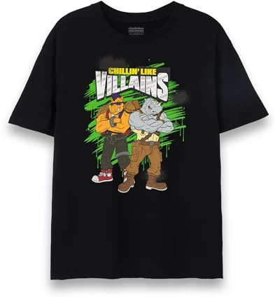 TEENAGE MUTANT NINJA Turtles T-Shirt Mens TMNT Villains Black Top