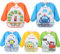 Yealoo 5PCS Baby Lätzchen mit Lange Ärmeln,Kinder Lätzchen Wasserdicht,Baby Ärmellätzchen für 6-36 Monaten (Blau)