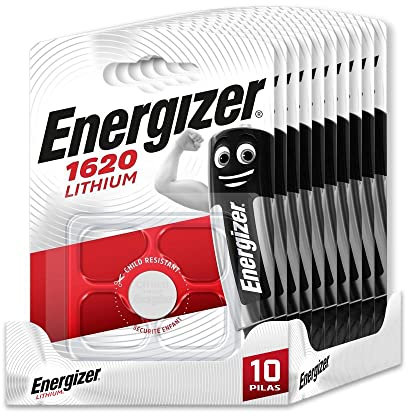 Energizer - Lot de 10 Piles spéciales 1620 pour Un Besoin, sans Mercure ajouté et Puissance pour Petits appareils