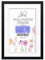 Z&Q Black Picture Frame with White Mount 50x70cm (40x60cm) Print Wall Poster Frame - Portrait and Horizontal Wall Hooks Photo Frame for Display Pictures-Jigsaw Puzzle-Art Work