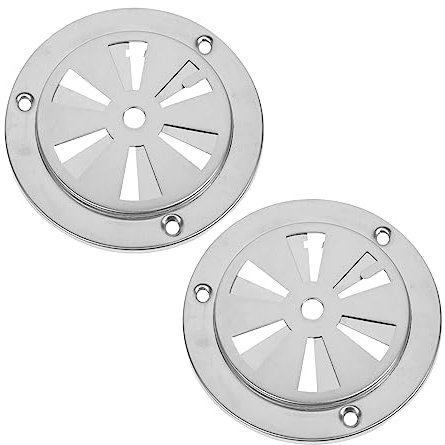 Housoutil 2 Piezas Ventilación Del Horno Ventilación De La Rejilla Del Conducto Salida De Aire De Escape Cubierta De Ventilación Redonda Secador Temperatura Constante Acero Inoxidable Reja