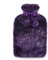 K Collection Embroidered Sloagan Hot Water Bottle with Removable Cover - Counting Sheep Slogan - Soft Plush Purple Cover - Premium Natural Rubber (Purple - Counting Sheep)