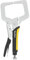 Renekton 6-Inch C-Clamp Locking Pliers, Premium Cr-V Construction, Locking Pliers with Regular Tip for Welding and Woodworking, Two-Color TPR Handle