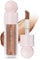 Go Ho Liquid Highlighter Makeup,Natural Face Highlighter Stick,Silky Smooth Light Liquid Luminizer,Long Lasting Highlight Face Illuminator Make up, 04 Candlelight