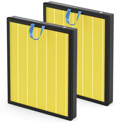 Vital 200S Pet Care Replacement Filter Compatible with LEVOIT Vital 200S Air Purifier, 3-in-1 Filtration with Activated Carbon Vital 200S-P Filter, Vital 200S-RF-PA (LRF-V201-YUS), 2 Pack, Yellow