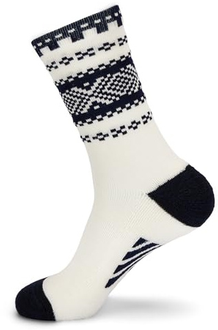 Dale of Norway Cortina Unisex Socken - Merinowollsocken für Damen und Herren, Off White Navy, Small