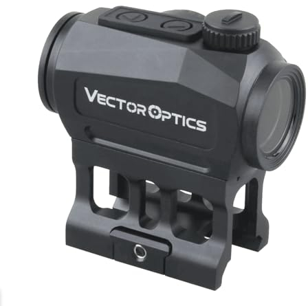 Vector Optics SCRD-45 Scrapper 1x22 Rotpunkt Visier für Sport, Airsoft und Jagd, Luftgewehr, Ziel-Visier, Reflex-Visier, Red-Dot zum zielen