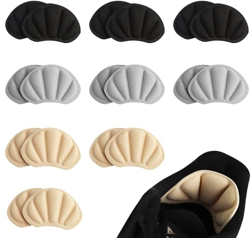 9 Paar Fersenpolster Schuhe für Schuh Fersen Reparatur, Selbstklebend Fersenschutz für Schuhe, Verdickt Fersenpolster für zu Große, Antirutsch Heel Pads für Schuh Fersenschutz