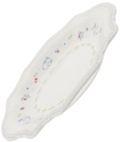 CRAFTHROU Bol De Lapin Assiette De Pâques Assiette En Porcelaine Assiette De Fruits De Cuisine Assiette De Nourriture Délicate Assiettes De Nourriture À La Maison Assiettes À Salade