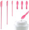 SGERUFZ 3 pièces silicone spatule cosmétique réutilisable Make Up spatule cosmétique cuillère en silicone (3 tailles) pour flacon étroit, confiture, lotion de beauté, crème