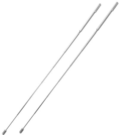 Anneome 6 Pièces de baguettes de sourcier tige de détection d'instrument de mesure detecteur de metaux detecteur metaux outil détecteur de minéraux Acier inoxydable Silver
