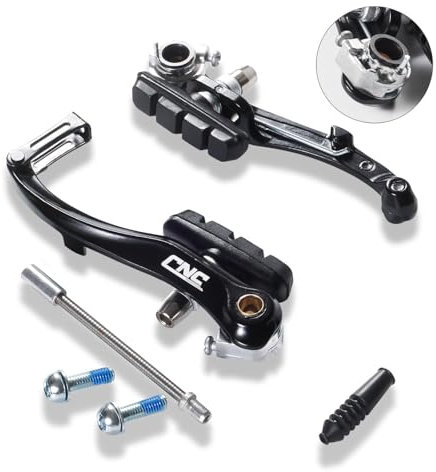 CNCLOL Bike V Brake, Bicycle V Brake for Front/Rear, 1 Pairs V Brake Caliper For Road Bike/Mountain Bike.