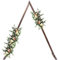 LISHAOHU Arche De Mariage en Bois Triangulaire Extra Haute 8.2ft Support De Toile De Fond en Bois pour Décoration De Mariage Base Solide Et Durable Convient pour Décoration De Mariage dans Un Jardin
