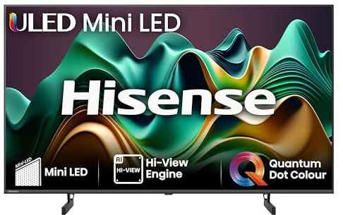 Hisense Smart TV 4K 50U6NQTUK 50 Ultra HD HDR Mini LED Freely TV Black (Renewed)