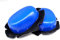 Deslizaderas Moto PVC de alta resistencia a la abrasión 3,5 cms de grosor. Intercambiables. Velcro gancho para monos con trabilla (FR/ES, Letras, Talla única, Regular, Regular, Estándar, AZUL)