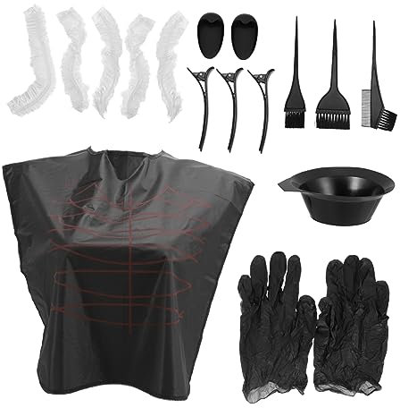 FRCOLOR Kit Para Teñir El Cabello Peine y Pincel Incluye Chal Protector Para Uso Salón o Casa