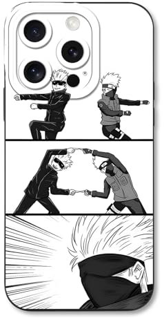 SAOGERUL Schutzhülle für Apple iPhone XR Hülle 6.1 Zoll, Anime Naruto Kakashi Gojo Muster Designs Manga Case Schutz Handyhülle Stoßfest TPU Weich Ultra Dünn Mädchen Junge Cover