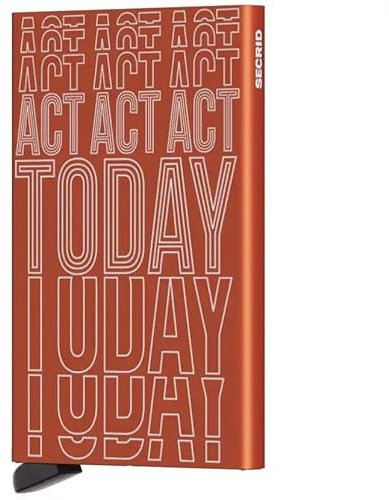 Secrid Wallets Cardprotect Laser Act Today 10 cm - Orange, Orange