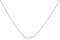 Damen-Halskette aus 925er-Sterlingsilber, Baguette, rund, Zirkonia, künstlicher Diamant, 16 + 2, 4,6 x 4,6 mm breit, Schmuckgeschenk für Mutter, One Size, Zirkonia Edelstein Metall, Zirkonia