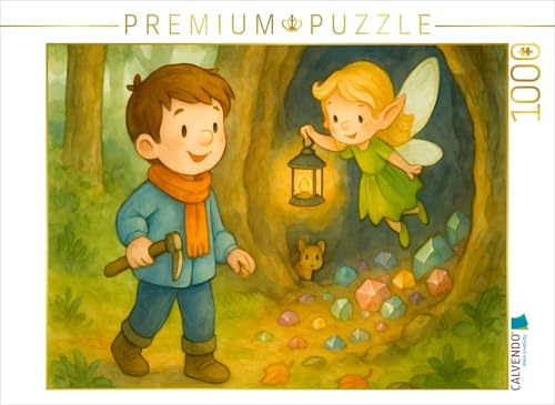 Puzzle · Leuchtendes Höhlenabenteuer | Tari und Tili auf ihren Abenteuern · 1000 Teile · Lege-Größe 64 × 48 cm · CALVENDO Puzzle