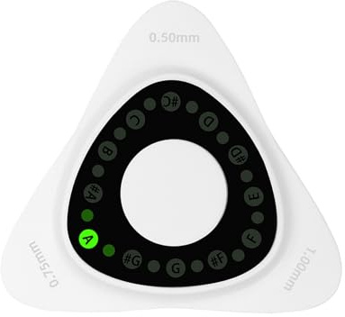 Gitarren-Stimmgerät mit hoher Genauigkeit, 3 Plektren, ergonomisches Design, LED-Bildschirm, chromatischer Modus für akustische Instrumente, Präzision, Bass-Stimmgerät