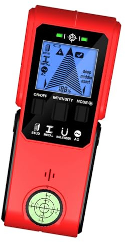 Multifunktionaler Wand- und Metalldetektor mit Ton- und Lichtwarnungen für Elektriker, Klempner, sicheres und effizientes Bohren von Draht-Rohr-Locator