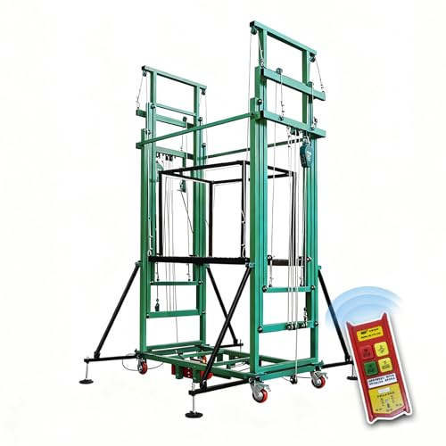 Mobile Gerüstplattform, elektrische Gerüstliftplattform, Farbe anpassbar, Lifte mit Fernbedienung, for Bauunternehmen, Baumschnitt(Green,8m/26ft)