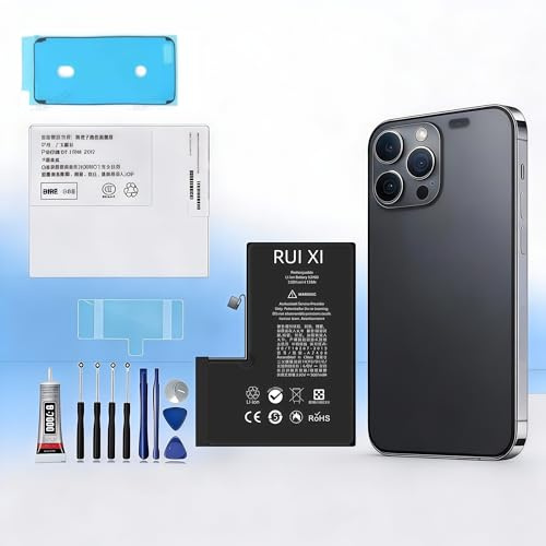 Batteria RUI XI compatibile per iPhone 12/12 Pro/12 Pro Max/12 Mini + Strumenti gratuiti (Per iPhone 12 Pro Max)