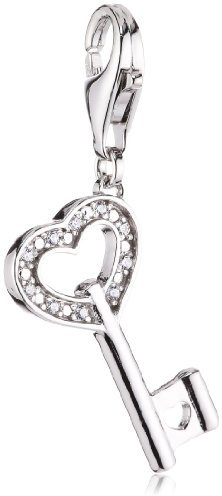 ESPRIT Charms 925 Sterlingsilber Heart Key ESZZ90650A000