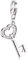 ESPRIT Charms 925 Sterlingsilber Heart Key ESZZ90650A000