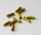 10 x Fibrax Gold/Yellow Alloy Brake / Gear Cable Crimp On Ends For Bicycle Bike.