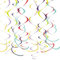 Amscan 67056-90-55 - Deko-Spiralen, 12 Stück, circa 55,8 cm, Regenbogen, Party, Hängedekoration