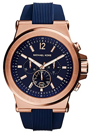 Michael Kors Herrenuhr Analog Chronograph mit Silikonarmband MK8295