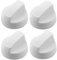 Spares2go Universal blanco mando de control para todas las marcas y modelos de hornos y fuegos (paquete de 1,2,4,6 or 8 + adaptadores) Pack Quantity: 4