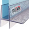 STEIGNER Guarnizione doccia, 80cm, per spessore vetro 5/6 mm, guarnizione dritta in PVC, UK16