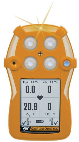 Single-Gas Detector, Rechargeable, H2S
