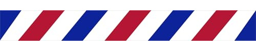 VINYL DECAL BARBER POLE STRIPING WINDOW OR WALL ACCENT